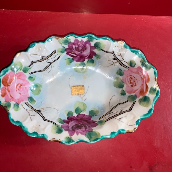 Beautiful Porcelain Bowl Possible Beehive Mark On Gold - Picture 3 of 8